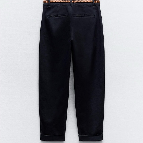2024 Zara Braided Belted Chino Pant - Picture 4 of 7
